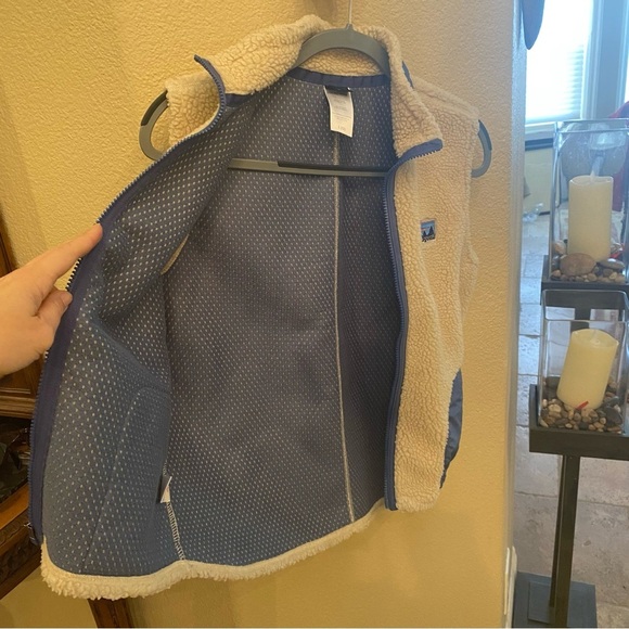 PATAGONIA Kids Ivory Blue Retro-X Sherpa Fleece Zipped Vest Size 12 Yrs-Unisex - Picture 5 of 8